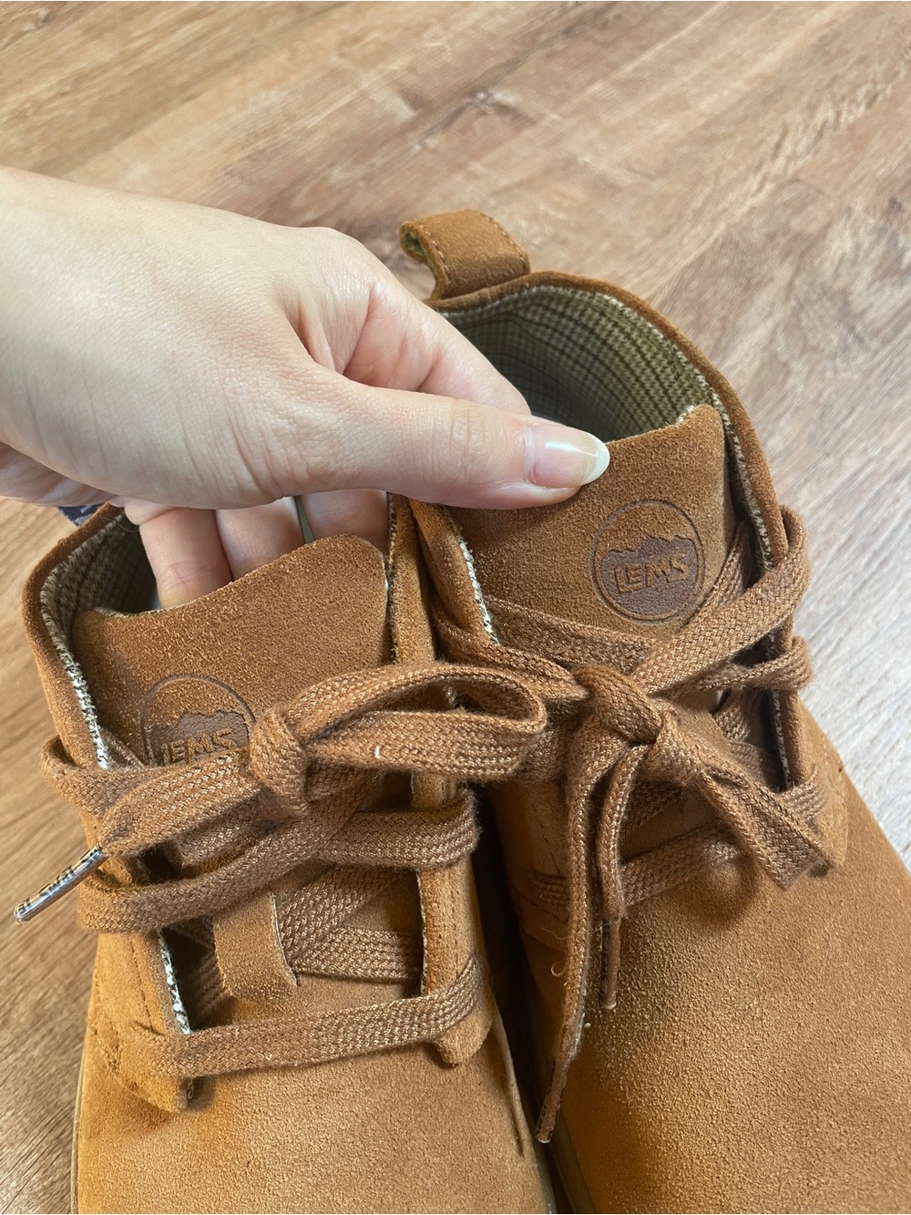 Lems Chukka Boots Suede Brown M8 W9.5 Barefoot Shoes Minimalist # - Picture 4 of 10